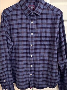 UNTUCKit 100% Cotton Slim Fit Multicolor Men’s M Long Sleeve Button Up Flannel